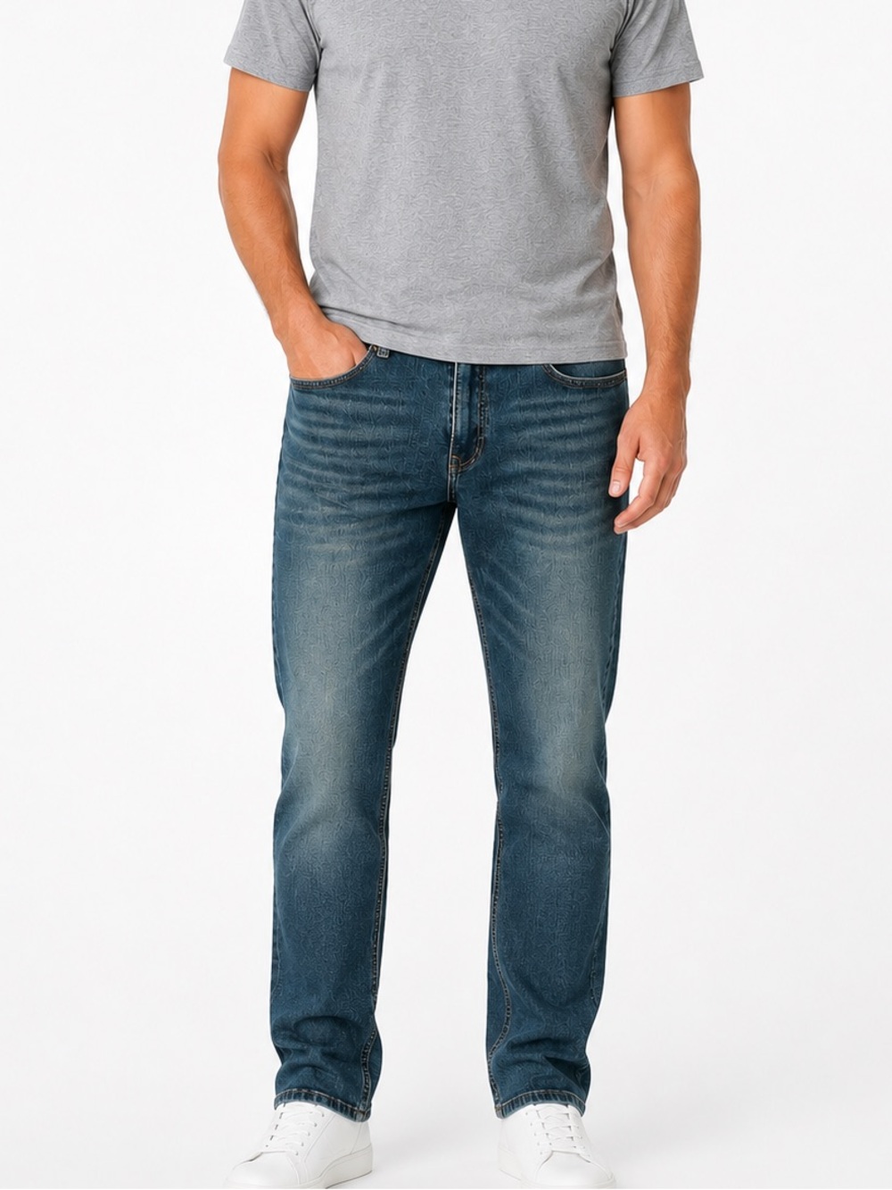 Hudson & Barrow Men’s Flex Waistband Straight Leg Jeans Size 36x32*(36x30)